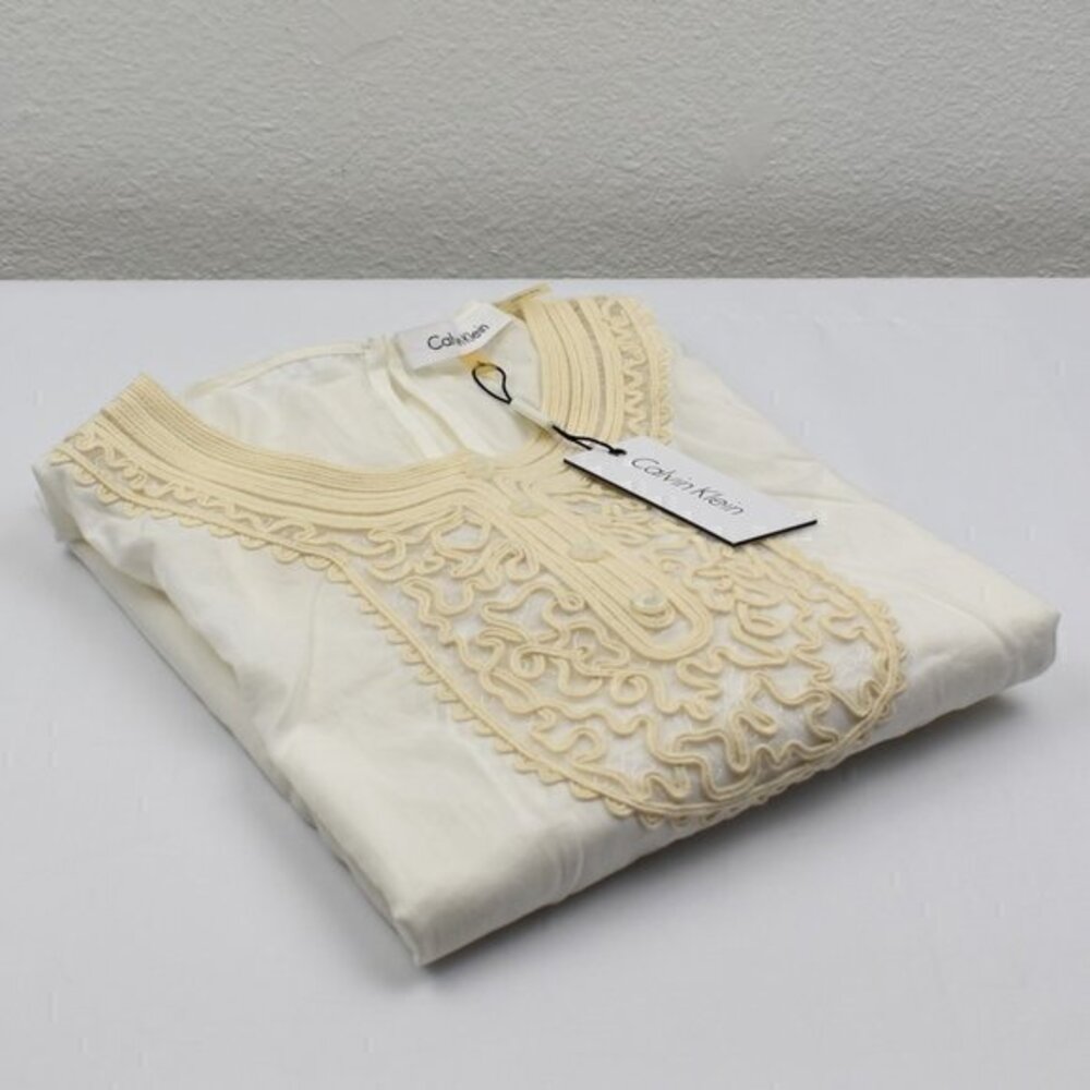 Calvin Klein Blouse New with‎ Tags Size Small Color Cream